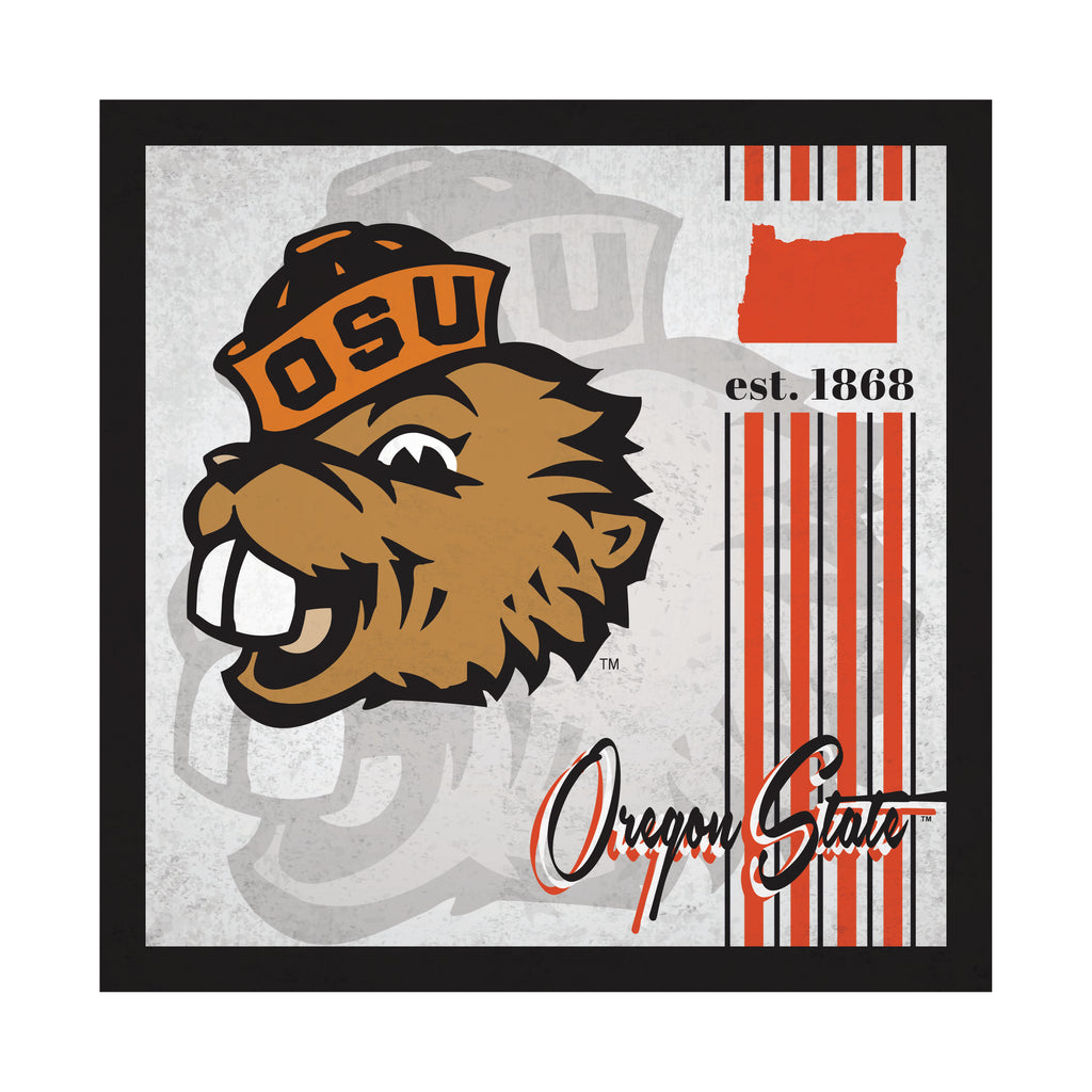 Oregon State Beavers Sign Wood 10x10 Album Design