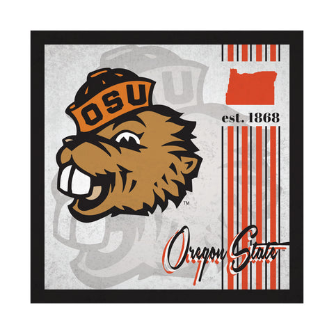 Oregon State Beavers Sign Wood 10x10 Album Design