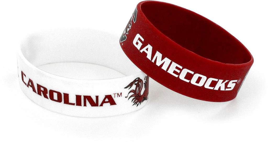 South Carolina Gamecocks Bracelets 2 Pack Wide Special Order