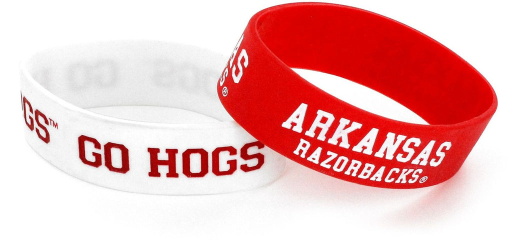 Arkansas Razorbacks Bracelets 2 Pack Wide