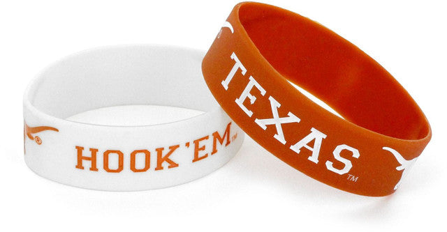 Texas Longhorns Bracelets 2 Pack Wide