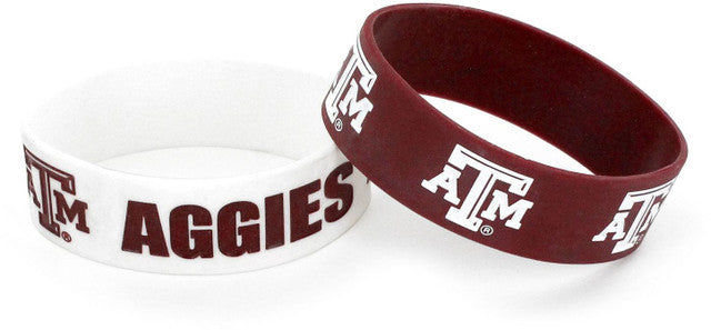 Texas A&M Aggies Bracelets 2 Pack Wide Special Order