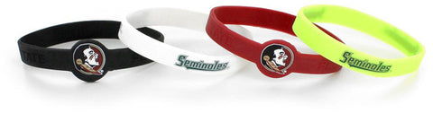 Florida State Seminoles Bracelets 4 Pack Silicone