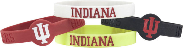 Indiana Hoosiers Bracelets 4 Pack Silicone
