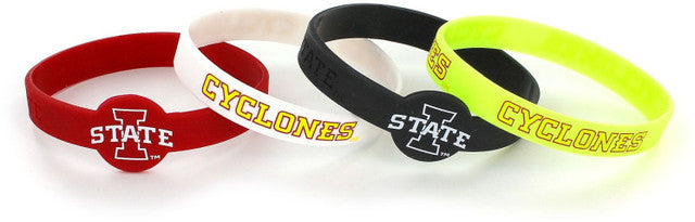 Iowa State Cyclones Bracelets 4 Pack Silicone