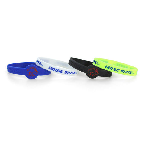 Boise State Broncos Bracelets 4 Pack Silicone Special Order