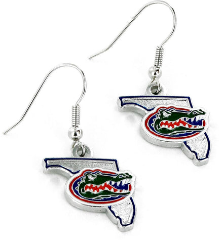 Florida Gators Earrings State Design