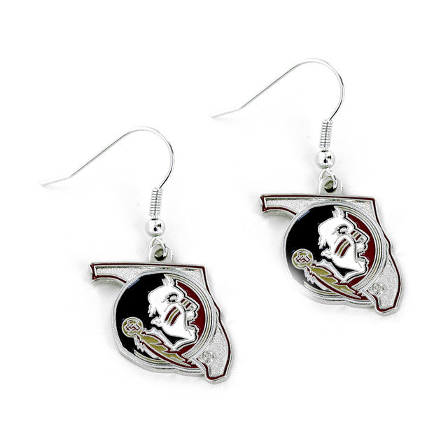 Florida State Seminoles Earrings State Design
