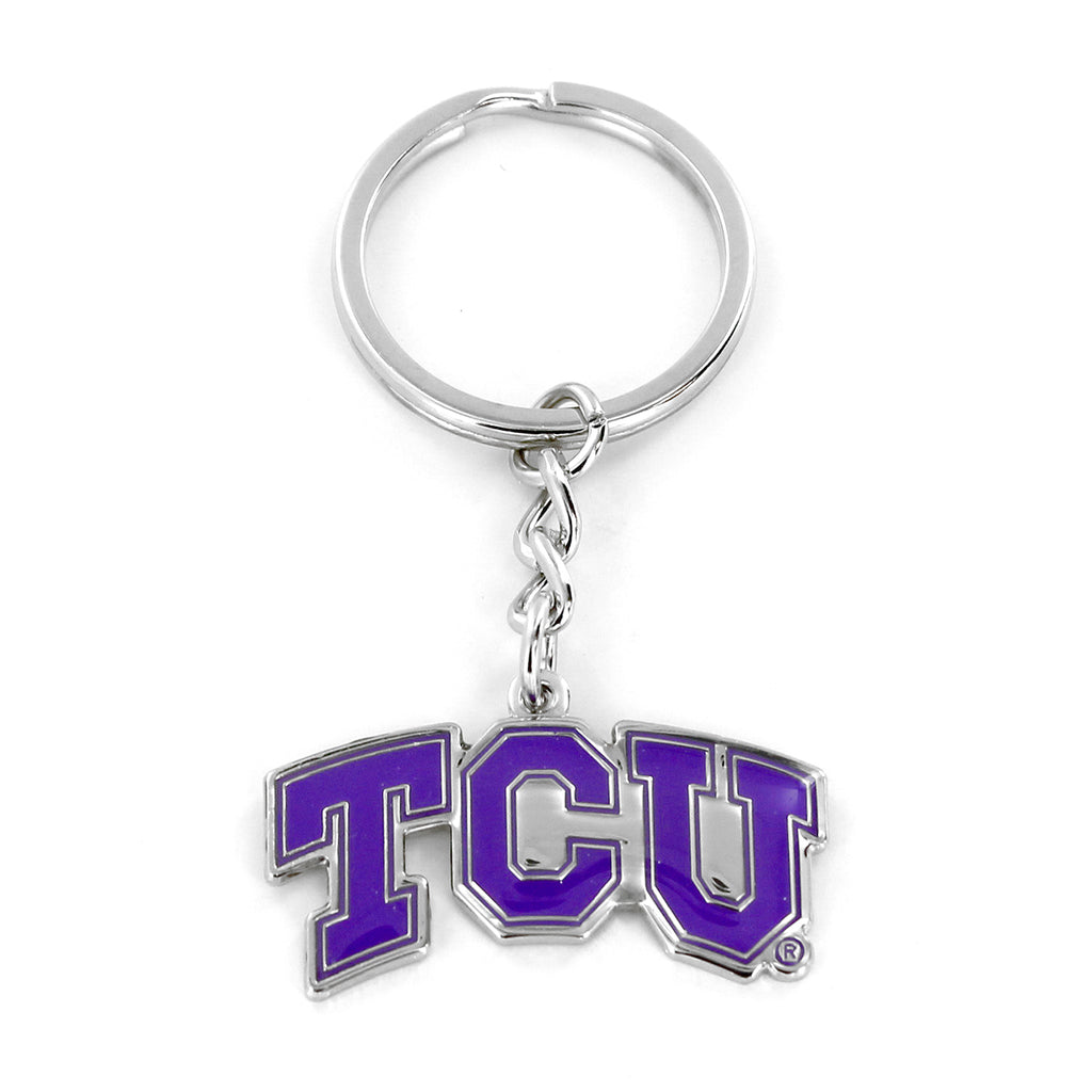 Texas Christian Horned Frogs Keychain Logo