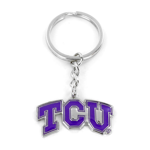 Texas Christian Horned Frogs Keychain Logo