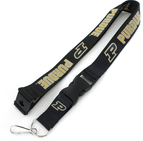 Purdue Boilermakers Lanyard Black