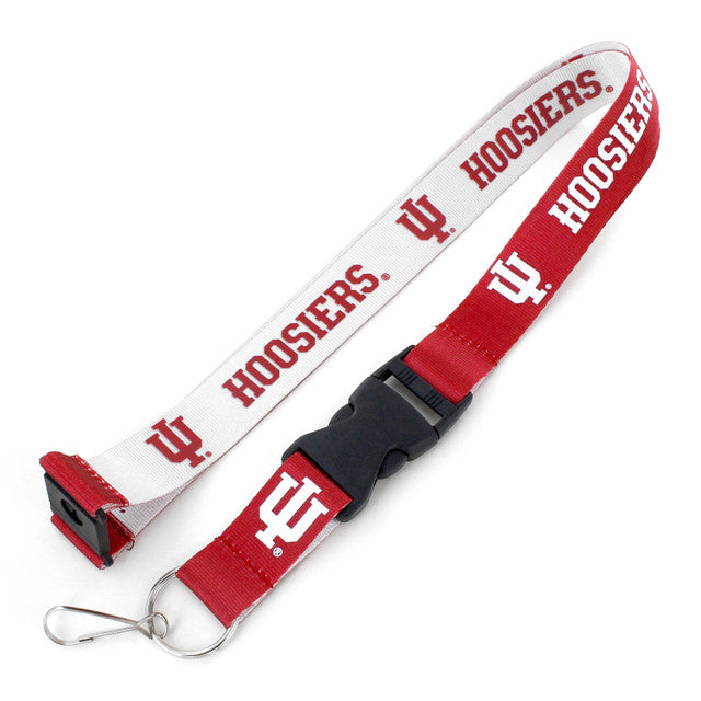 Indiana Hoosiers Lanyard Reversible Red/White