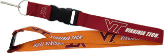 Virginia Tech Hokies Lanyard Reversible Red/Orange Special Order