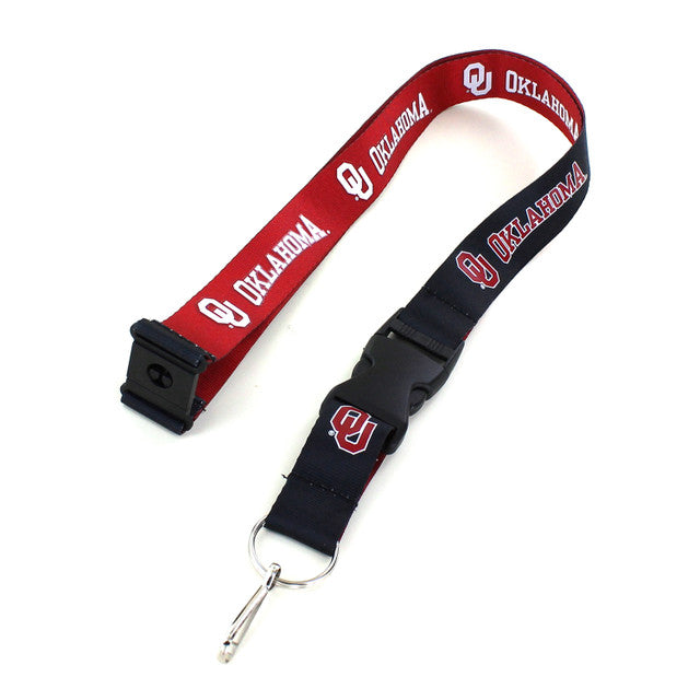 Oklahoma Sooners Lanyard Reversible