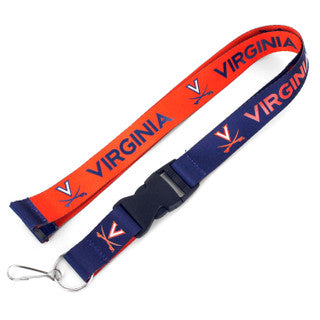 Virginia Cavaliers Lanyard Reversible Blue and Orange