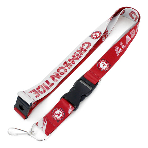 Alabama Crimson Tide Lanyard Crossfade Design