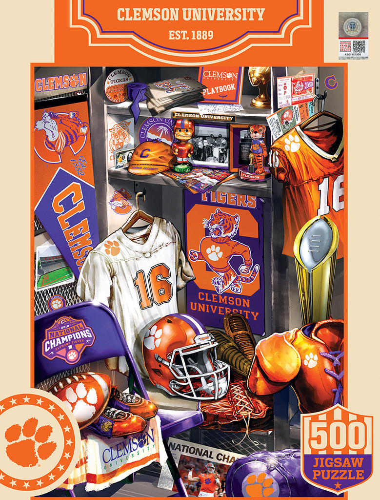 Clemson Tigers Puzzle 500 Piece Locker Room