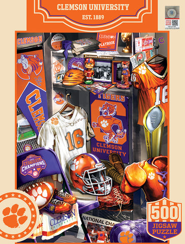 Clemson Tigers Puzzle 500 Piece Locker Room