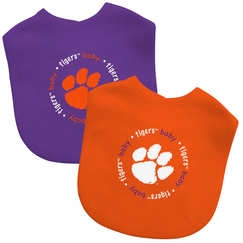 Clemson Tigers Baby Bib 2 Pack