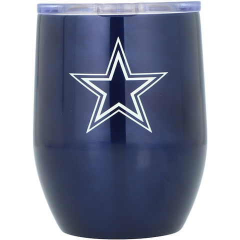 Dallas Cowboys Travel Tumbler 16oz Stainless Steel Curved