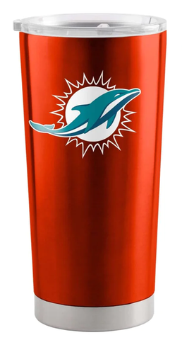 Miami Dolphins Travel Tumbler 20oz Stainless Steel