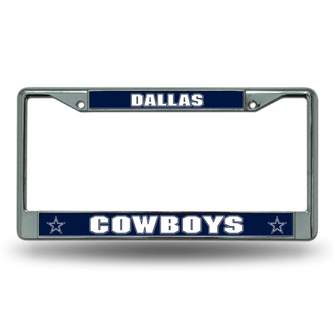 Dallas Cowboys License Plate Frame Chrome Printed Insert