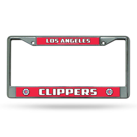 Los Angeles Clippers License Plate Frame Chrome Printed Insert
