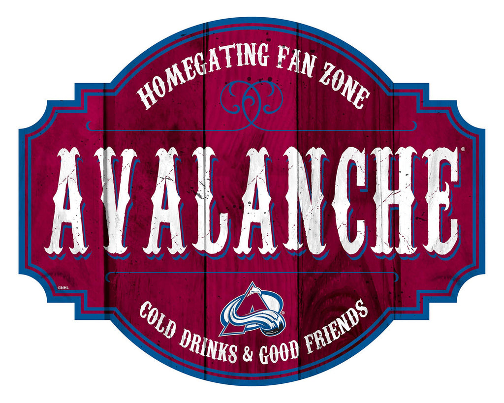 Colorado Avalanche Sign Wood 12 Inch Homegating Tavern Special Order