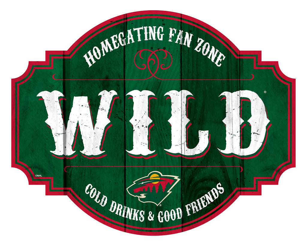 Minnesota Wild Sign Wood 12 Inch Homegating Tavern Special Order