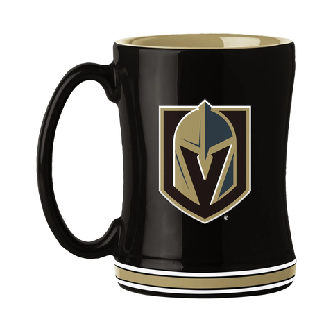 Las Vegas Golden Knights Coffee Mug 14oz Sculpted Relief Team Color