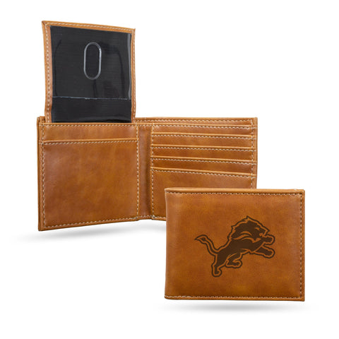 Detroit Lions Wallet Billfold Laser Engraved