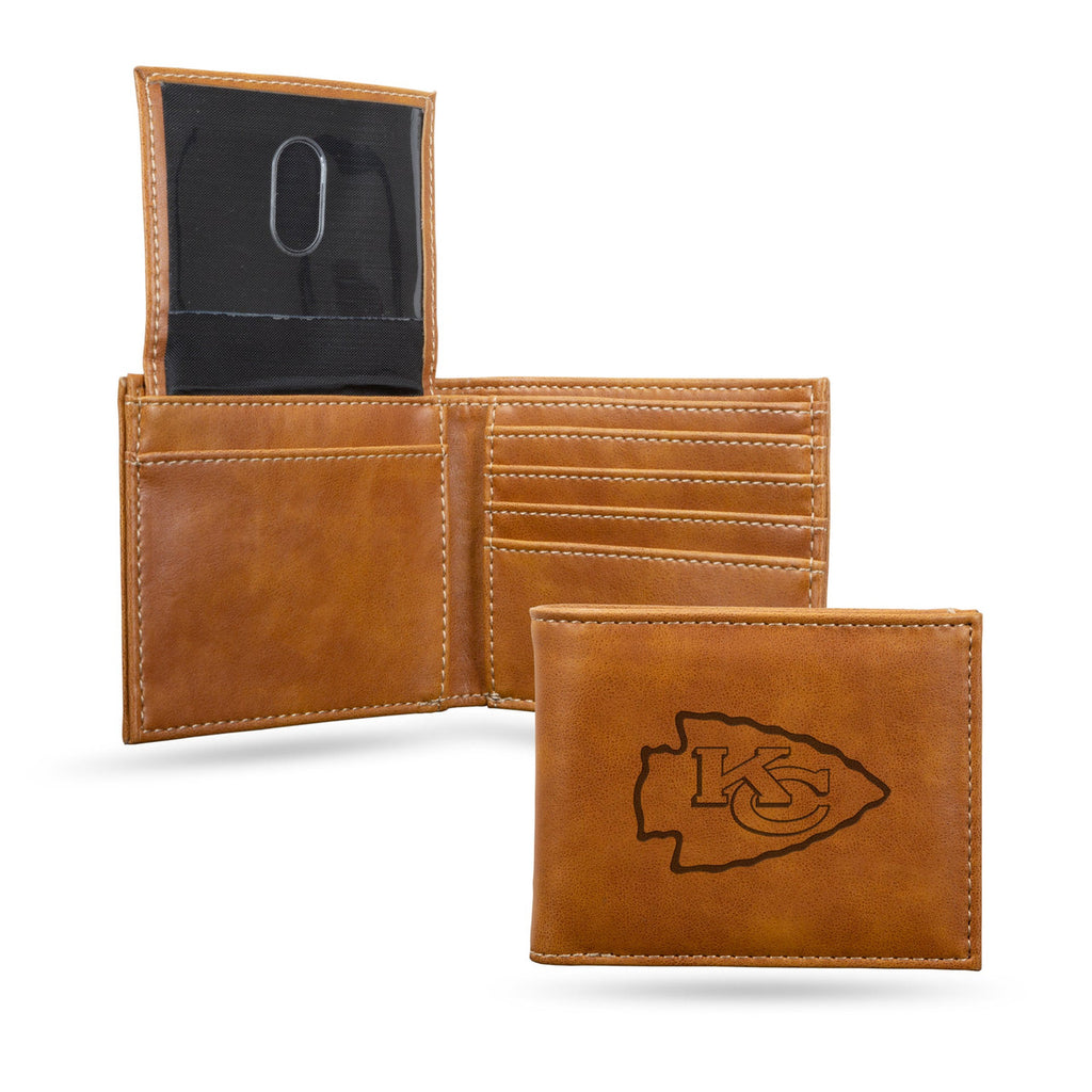 Kansas City Chiefs Wallet Billfold Laser Engraved