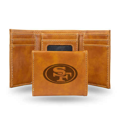 San Francisco 49ers Wallet Trifold Laser Engraved