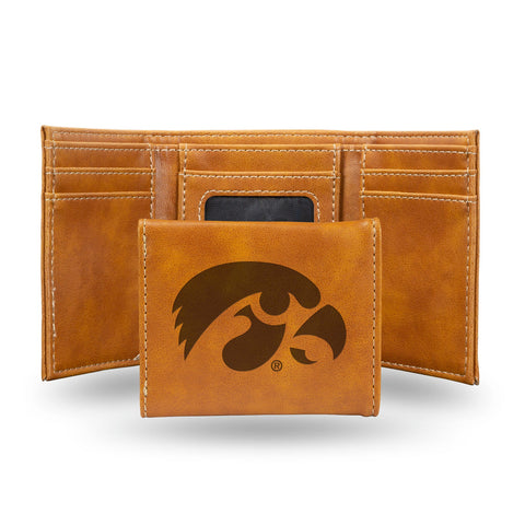 Iowa Hawkeyes Wallet Trifold Laser Engraved