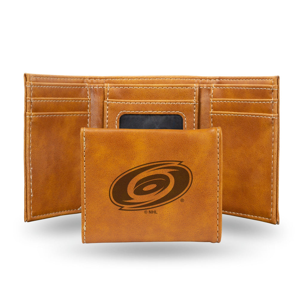 Carolina Hurricanes Wallet Trifold Laser Engraved