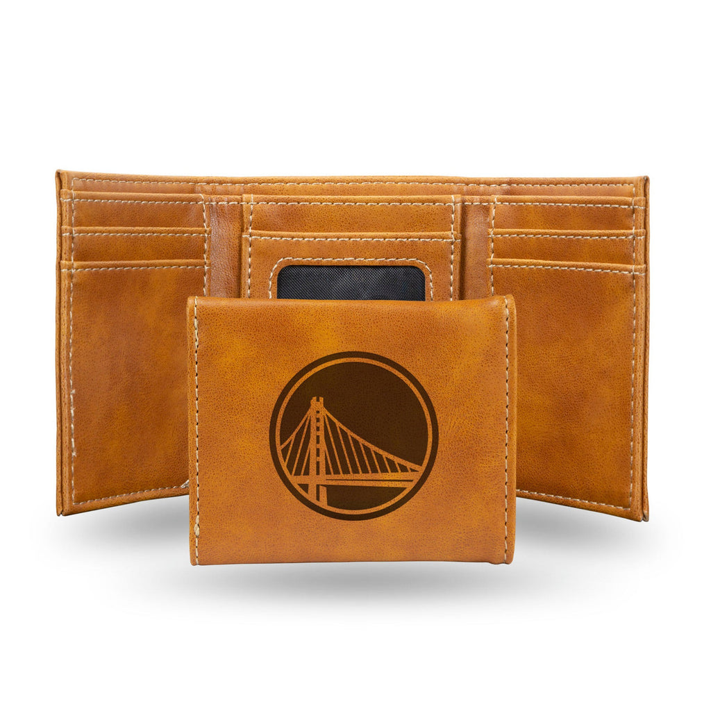 Golden State Warriors Wallet Trifold Laser Engraved