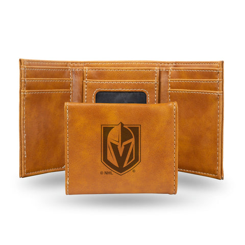 Las Vegas Golden Knights Wallet Trifold Laser Engraved