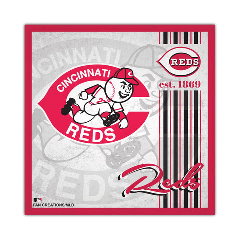 Cincinnati Reds Sign Wood 10x10 Album Design Special Order
