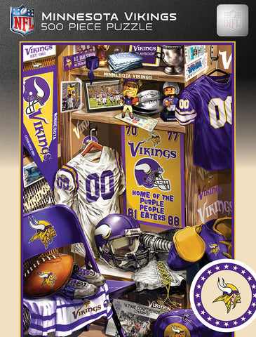 Minnesota Vikings Puzzle 500 Piece Locker Room