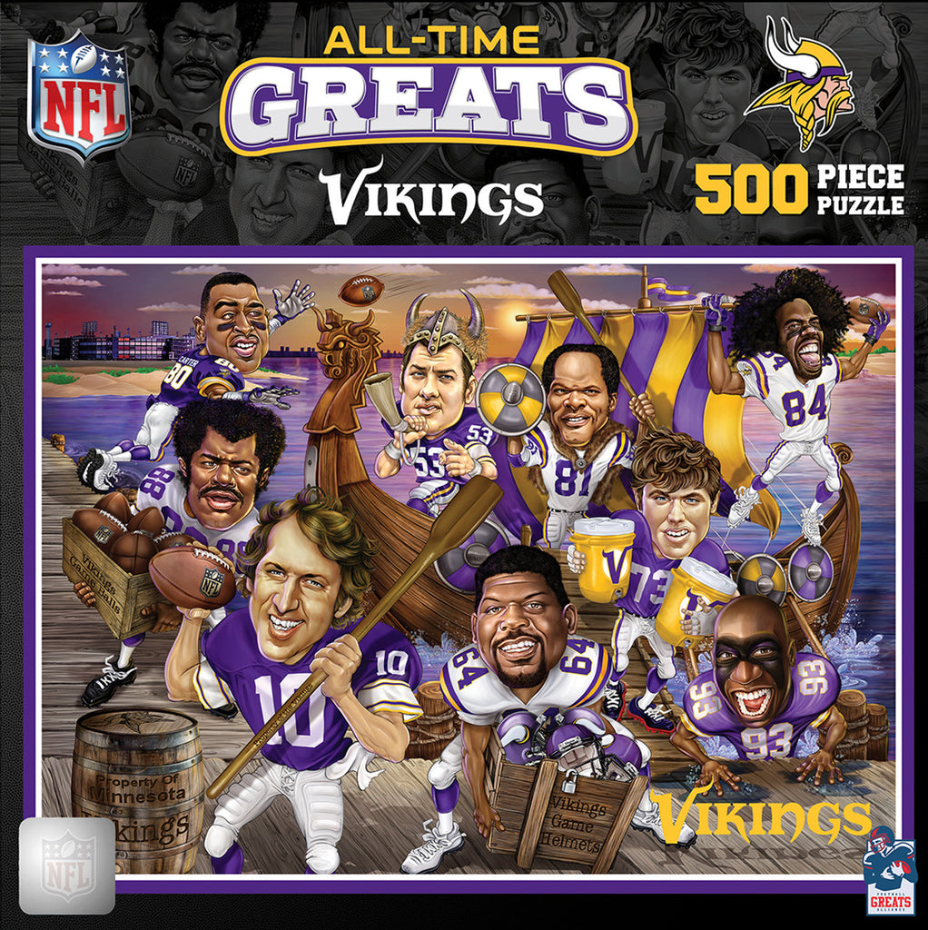 Minnesota Vikings Puzzle 500 Piece All Time Greats