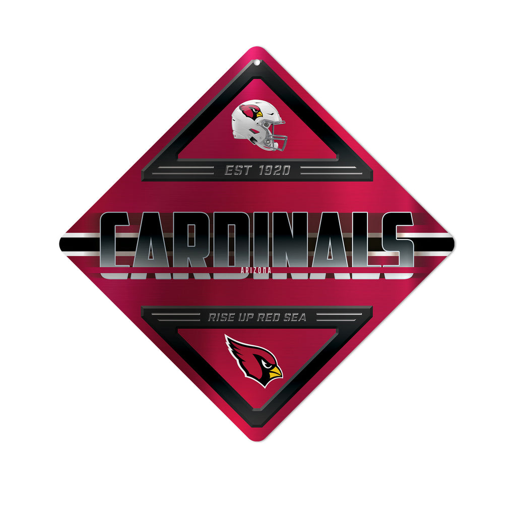 Arizona Cardinals Sign Metal Diamond Shape