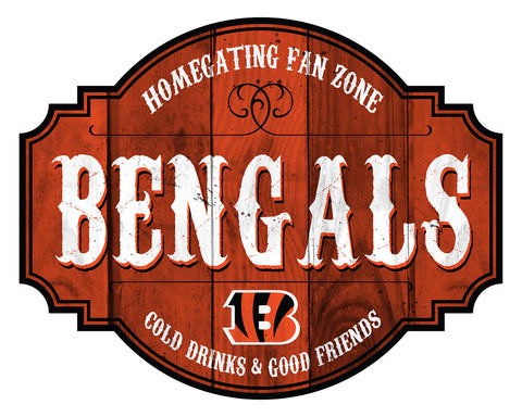 Cincinnati Bengals Sign Wood 12 Inch Homegating Tavern