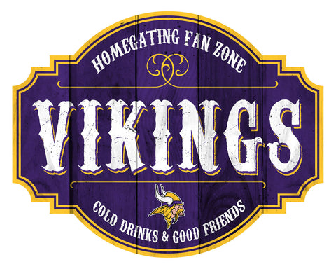 Minnesota Vikings Sign Wood 12 Inch Homegating Tavern