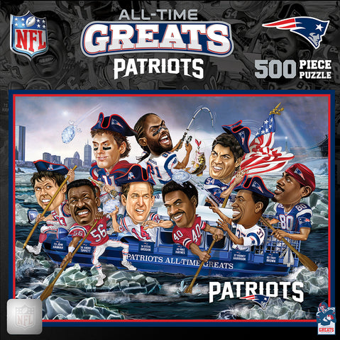 New England Patriots Puzzle 500 Piece All Time Greats