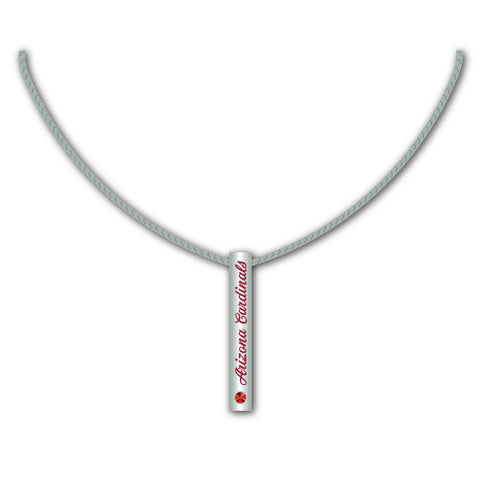 Arizona Cardinals Necklace Silver Bar