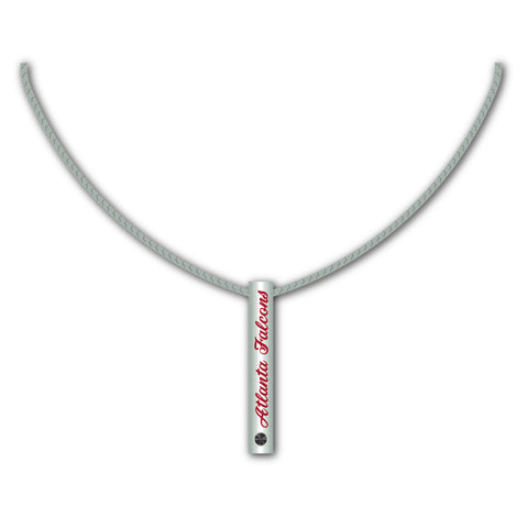 Atlanta Falcons Necklace Silver Bar Special Order