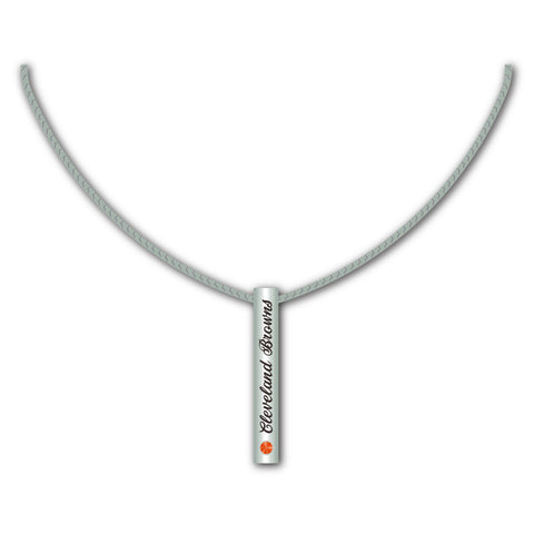 Cleveland Browns Necklace Silver Bar Special Order