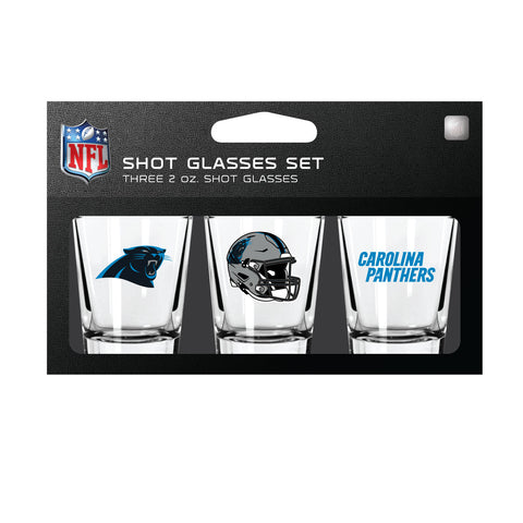 Carolina Panthers Shot Glass Set 3 Pack