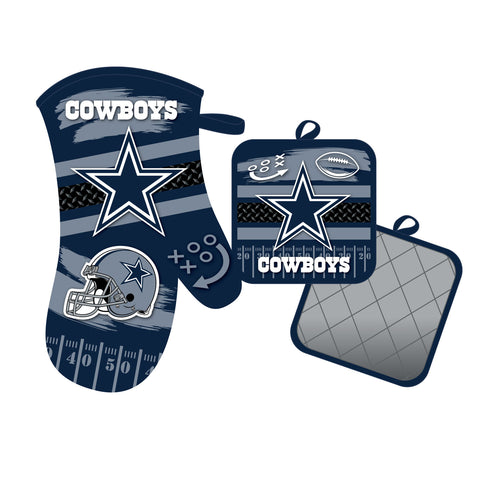 Dallas Cowboys Oven Mitt and Pot Holder Set