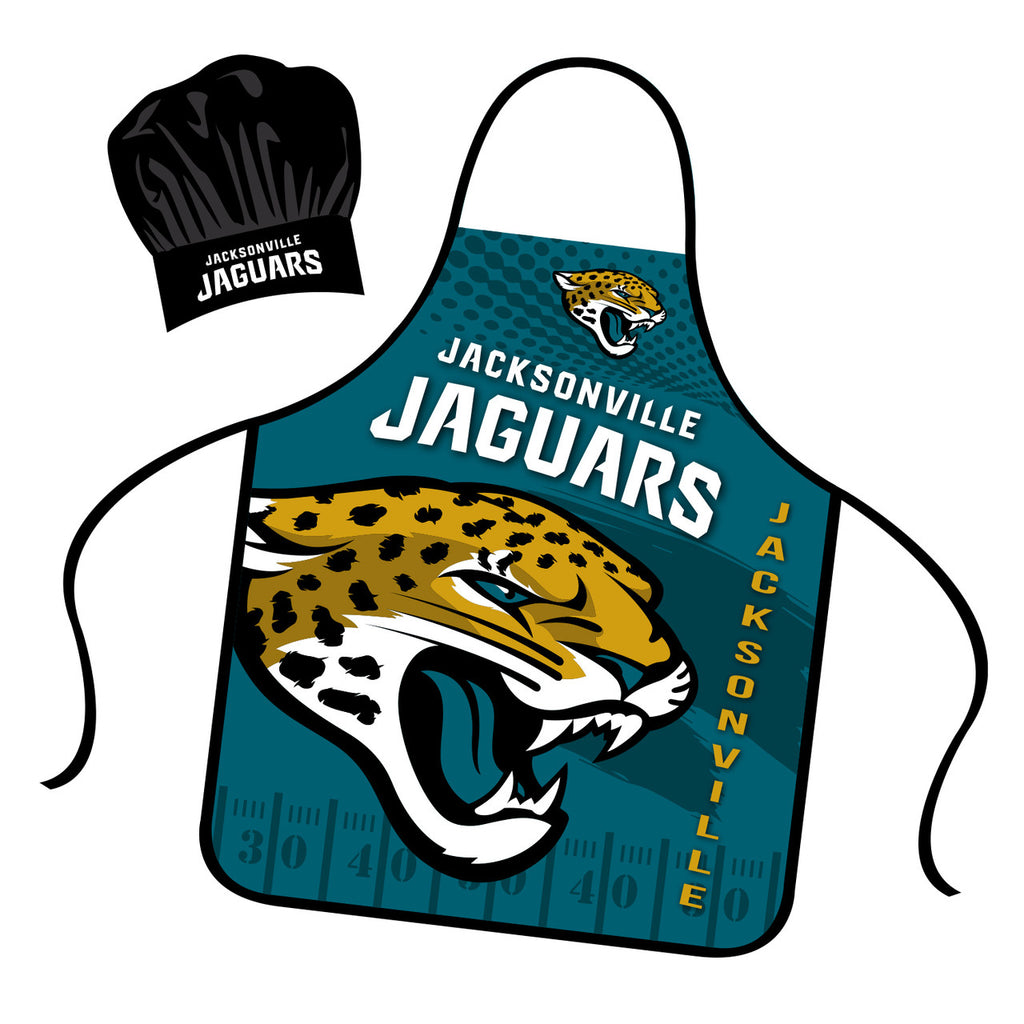 Jacksonville Jaguars Chef Hat and Apron Set